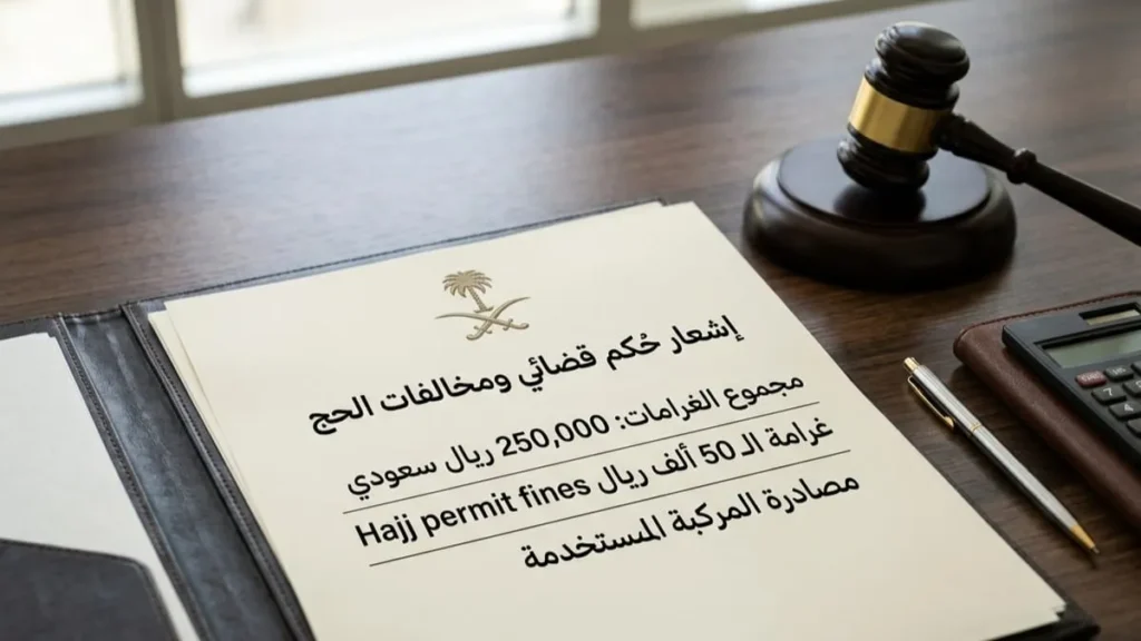 Hajj permit fines